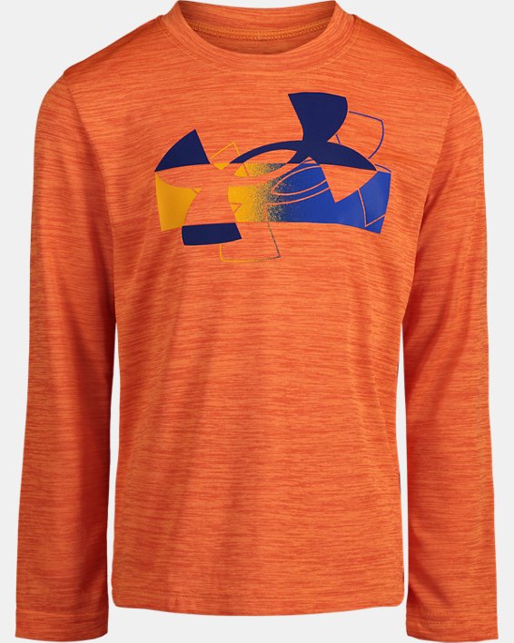 Boys' Toddler UA Pop Out Logo Short Sleeve T-Shirt, Orange, pdpMainDesktop image number 0